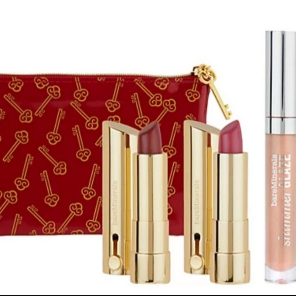 Bare Minerals DAZZLING DIMENSIONS Moxie & Glaze 4pcs Kit Gloss Lipstick‎ …